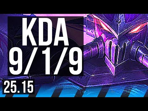 KASSADIN vs AKALI (MID) | Dominating | EUW Master | 25.15