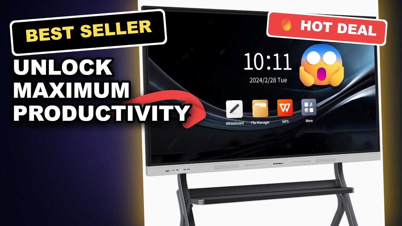 Unlock Maximum Productivity with AYSTekMann Smart Board 75 4K Interactive Whiteboard for Business and Education