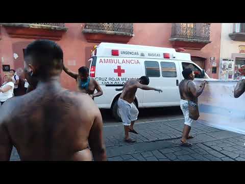 San Pedro amuzgos en la muestra de carnavales en la ciudad de Oaxaca 2024