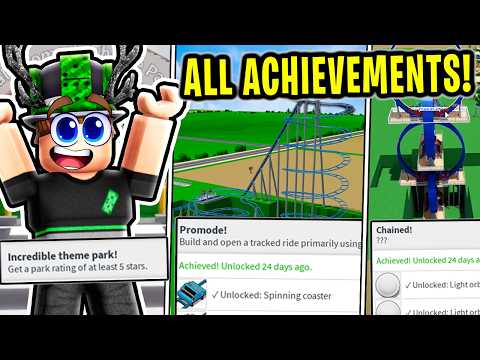 ✔ How to Unlock ALL Theme Park Tycoon 2 ACHIEVEMENTS! (2024)