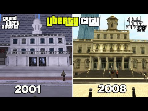 GTA 3 vs GTA 4 | LIBERTY CITY PLACES