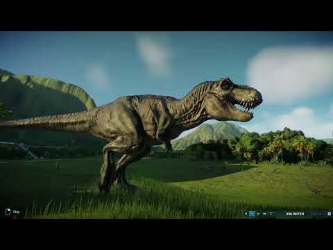 T-rex vs 50 Raptors (Jurassic World Evolution 2)