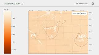 Tenerife Irradiance forecast: 20251028