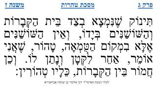 מסכת טהרות פרק ג משנה ז