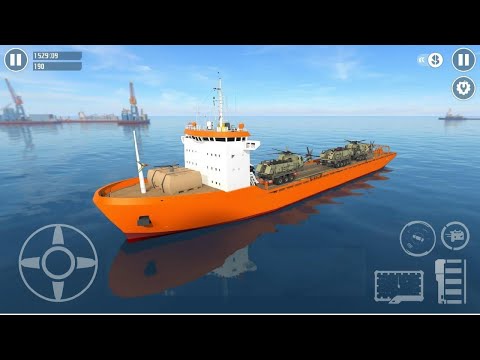 Realistic Ship Simulator 3D | Cargo Transport Gameplay Andro id || US Army Vehicle 