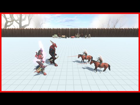 KOZAROG THE DEMON & EVIL QUEEN VS 2x MINI BOSS - ANIMAL REVOLT BATTLE SIMULATOR