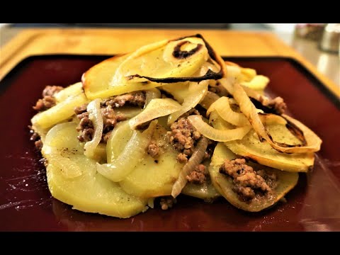 Beef And Potato Gratin - Beef And Onions Scalloped...
