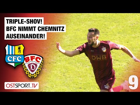 TRIPLE-SHOW! BFC nimmt Chemnitz auseinander: Chemnitz - BFC Dynamo | Regionalliga Nordost