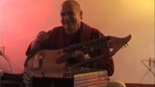 Krishna Prema das with stringed instrument Trikanta Veena – Maha mantra 2