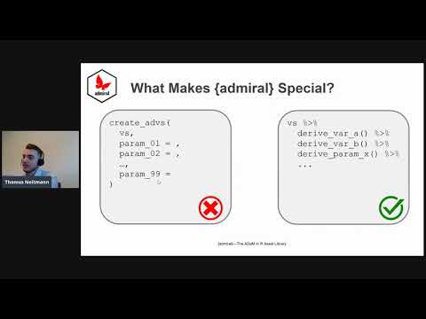 R/Pharma 2021 Day 1.  Thomas Neitmann.  Introducing {admiral}—The ADaM in R Asset Library