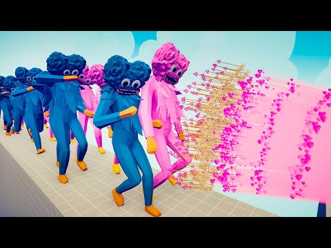 10x HUGGY WUGGY and KISSY MISSY vs EVERY GOD | TABS Totally Accurate Battle Simulator Gameplay