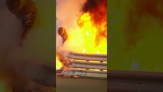 Grosjean's Insane Fireball Crash #f1 #formula1 #crash #skyfall