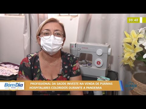 Profissional da saúde investe na venda de pijamas hospitalares coloridos na pandemia 04 06 2021