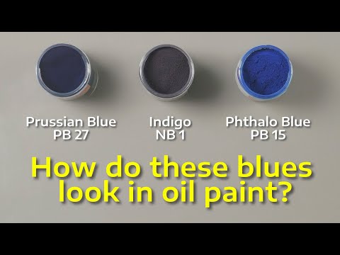 Blue Pigments from Ancient to Modern: Comparison of Prussian Blue, Indigo, and Phthalo Blue