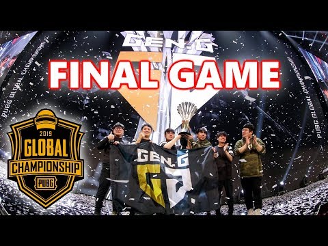 PUBG GLOBAL CHAMPIONSHIP WINNER GEN.G - FINAL GAME - Pio, Loki, Esth3r & Taemin