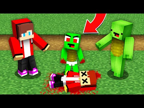 Why Baby Mikey Turn into Scary Monster and Kill Baby JJ - in Minecraft Challenge Maizen JJ and Mikey