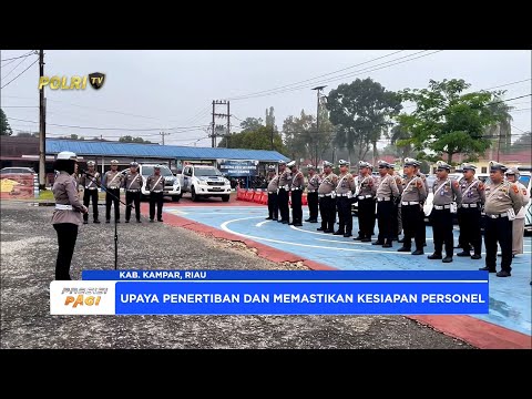 APEL PAGI DAN PENGECEKAN KENDARAAN DINAS OLEH KASATLANTAS POLRES KAMPAR