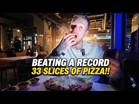 I attempted to beat a pizza record! endless pizza in Newcastle ￼