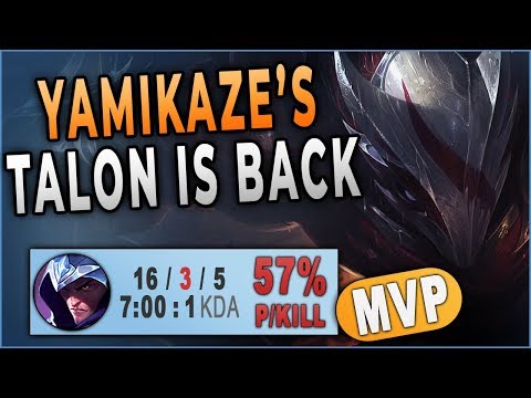 My Talon is BACK! Talon Hard Carry in Challenger | Talon vs. Zed Matchup