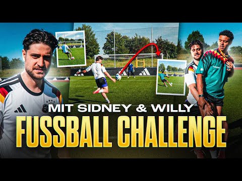 FUSSBALL CHALLENGE MIT SIDNEY & WILLY!⚽️ Gavi zaubert wieder..👀🪄