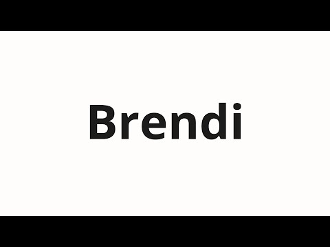 How to pronounce Brendi | Бренди (Brandy in Russian)