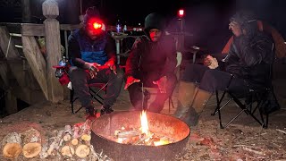 2 Day Winter Camping Trip W/ The Bros | Catch & Cook