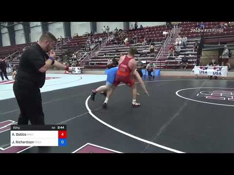 82 Kg Rr Rnd 1 - Aaron Dobbs, NMU-National Training Center Vs John Richardson, Texas 1412