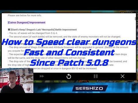 How to consistently Speed clear GB10, DB10, NB10 and R5 post patch 5.0.8 - Summoners War