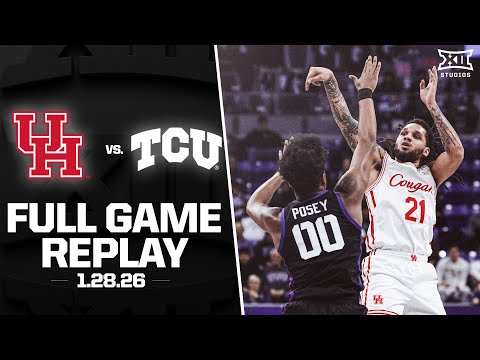 Houston vs. TCU Full Game Replay (1.28.26) | 2025-26 Big 12 Men's Basketball
