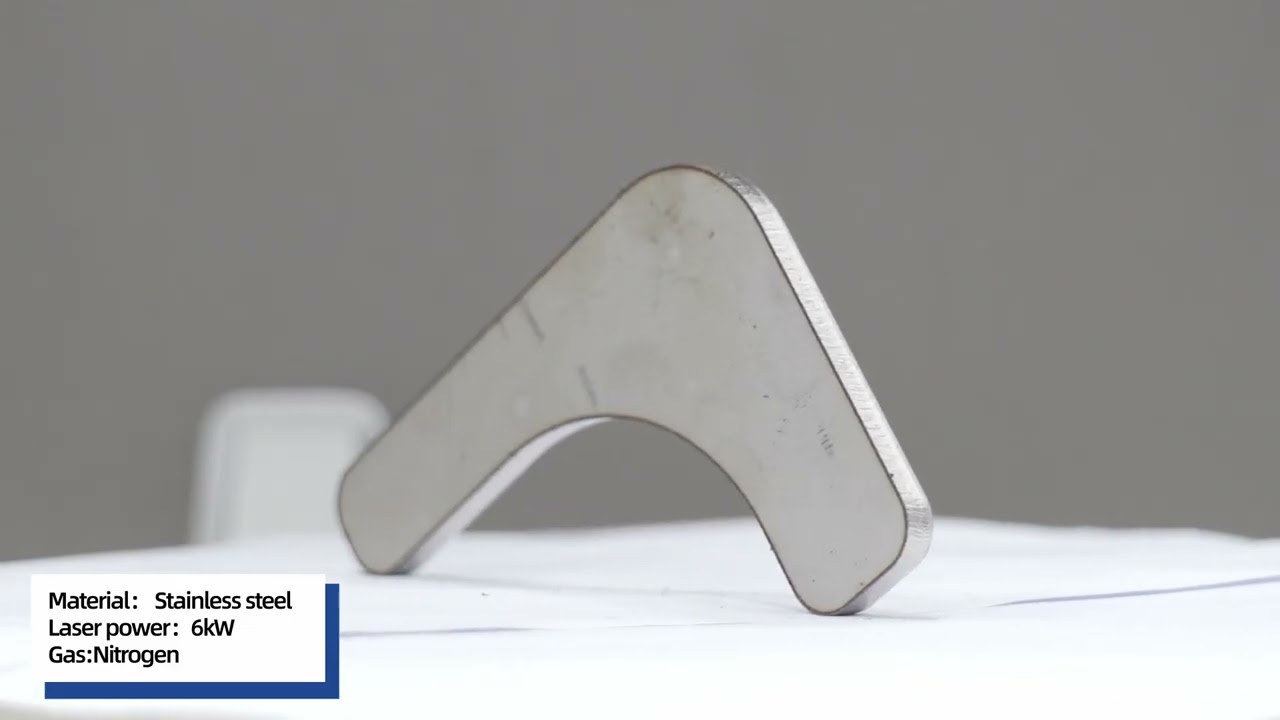 Máquina cortadora láser de fibra de 6 kW | Corte de acero inoxidable de 6 mm