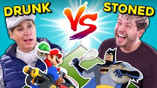 Download the video "Drunk People Vs. Stoners Challenge (Mario Kart, IKEA, Building, Riddles)"