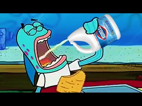 Harold chugs bleach