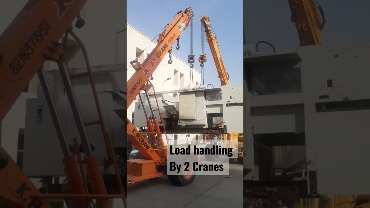 Load Handling by 2 cranes || Safety while handling load by cranes.