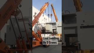 Load Handling by 2 cranes || Safety while handling load by cranes.