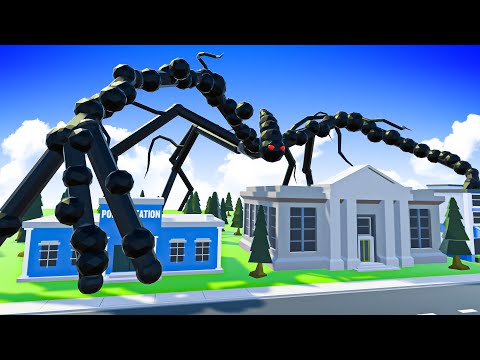 GIANT SPIDER Monster is the Mind Flayer Destroying Tiny Town