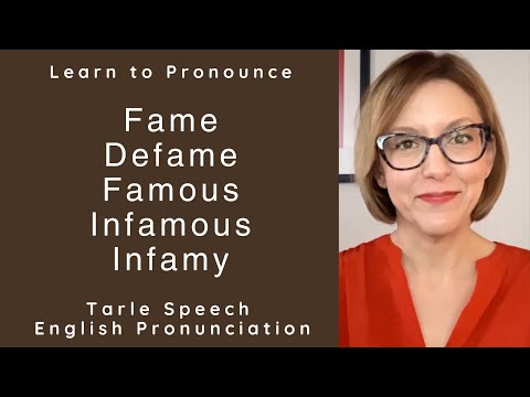 Learn to Pronounce FAME, DEFAME, FAMOUS, INFAMOUS, INFAMY | English Pronunciation Syllable Stress