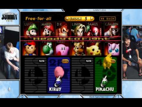 Summit 2016 - Bark Sanchez (Pikachu) vs Revan (Kirby) - SSB Singles Grand Finals