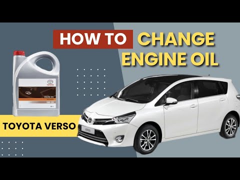 How to change engine oil | Toyota Verso | Easy DIY guide