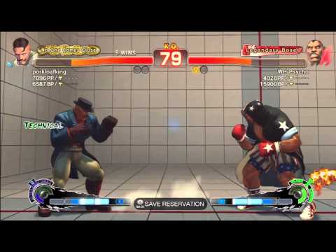 SSF4: porkloafking (Dudley) VS WH Psycho (Balrog) - Endless Battle