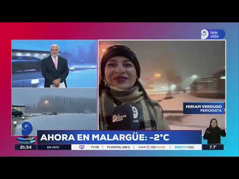El frío llegó con nevadas en Mendoza