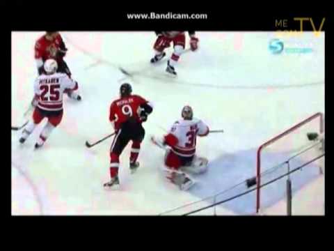 Ottawa Senators vs Carolina Hurricanes 4-3 (27/11/2011) highlights