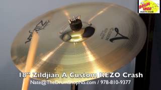 Video thumbnail for Zildjian A Custom REZO Crash 18'' - The Drum Shop North Shore by Nate Morrison Drums