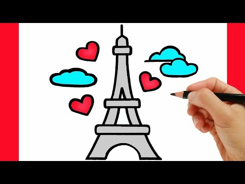 COMMENT DESSINER LA TOUR EIFFEL FACILE ETAPE PAR ETAPE