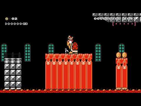 Magma Meltdown [HSSS 3-3] by Pinktops 🍄 Super Mario Maker 2 #akg