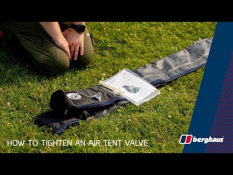 How to tighten an air tent valve