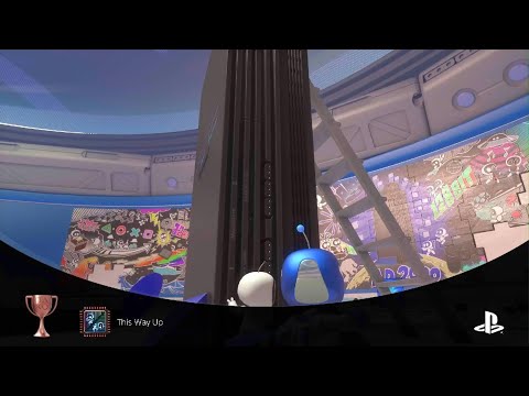 ASTRO's PLAYROOM This Way Up BRONZE Trophy Punched the PS Logo on the PS2 in PlayStation Labo