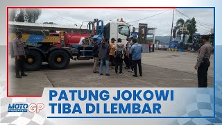 Patung Jokowi 'Speed' Tiba di Pelabuhan Lembar, Langsung Menuju Sirkuit Mandalika