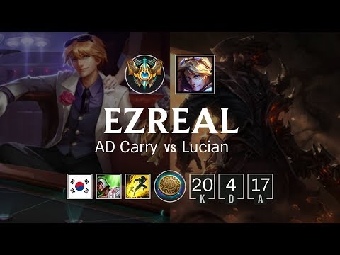 Ezreal ADC vs Lucian - KR Challenger Patch 8.23