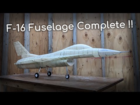 Finishing the Fuselage! RC F-16 Build - Part 8