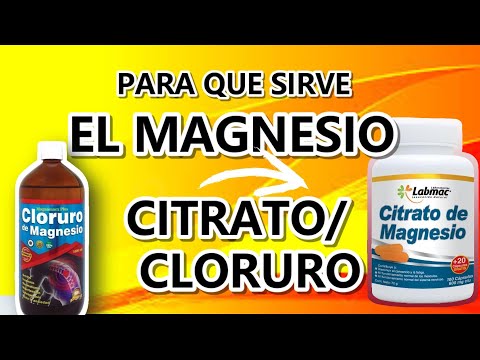 Para que sirve el magnesio ¿Citrato de magnesio versus cloruro de magnesio?
